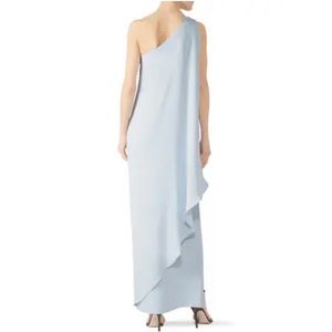 NWT Ralph Lauren light blue dress size 2- loose fitting - long dress - black tie